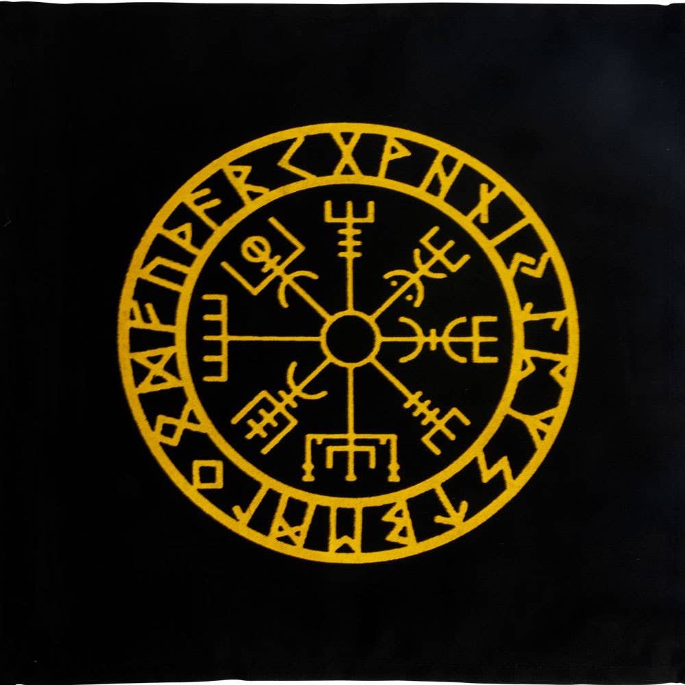 Printed Cotton Crystal Grid - Vegvisir (Each)