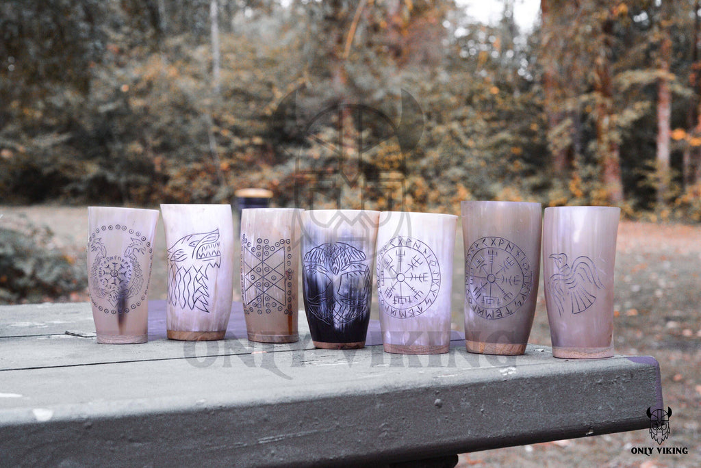 Drinking Horn Beer Stein | Cups