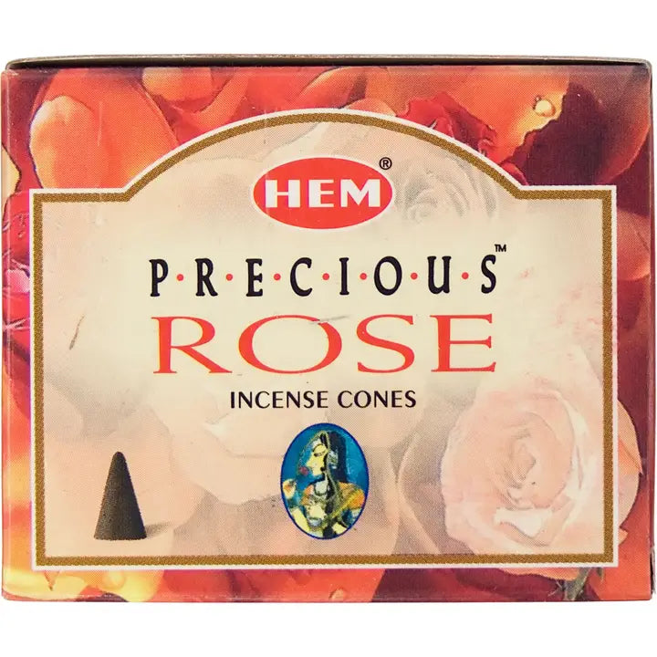 HEM Precious Rose Incense Cones - Box of 10