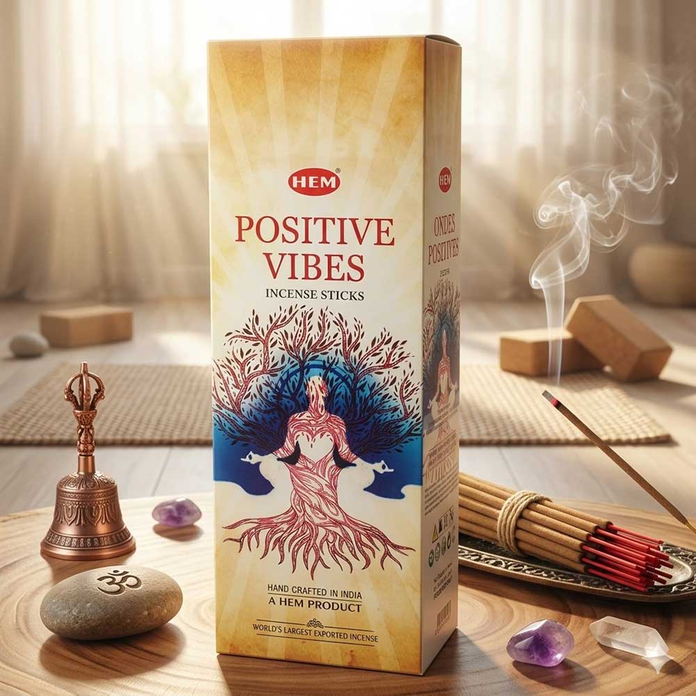Hem Positive Vibes Hexagonal Pack Incense 20 gr