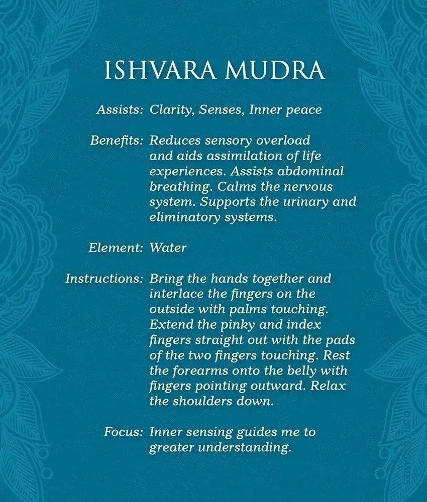 Mudras for Awakening the Five Elements - 40 Cards & Guidebook
