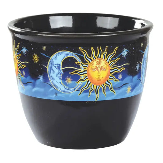 Sun/Moon Smudge Pot