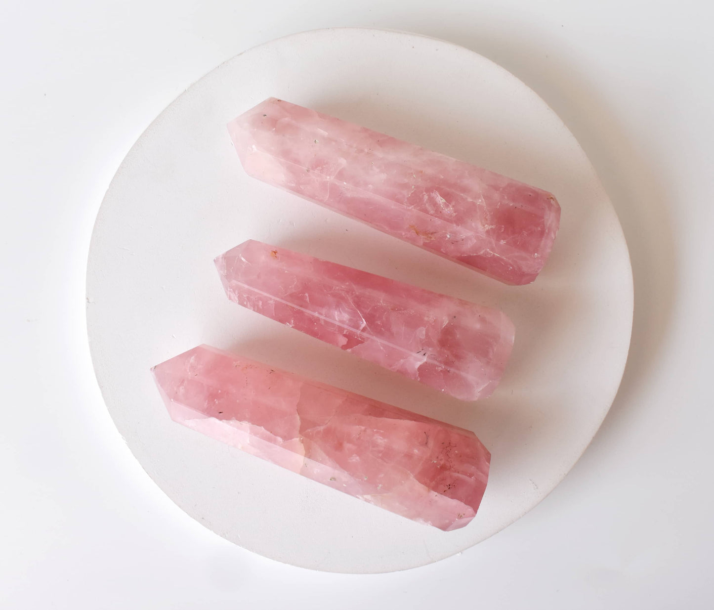 Rose Quartz Crystal Tower | Healing Obelisk Point | Natural Gemstone Tower