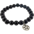 Black Agate Bracelet Pentacle