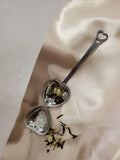 Heart Shaped Tea Infuser – Stainless Steel Loose Leaf Strainer with Latch Closure