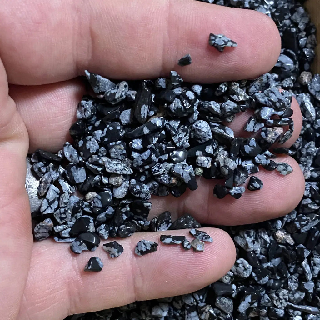 Crystal Chips Snowlfake Obsidian