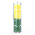 Orunla (Orula) Orisha 7 Day Candle – Yellow & Green