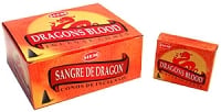 HEM Dragon's Blood Incense Cones - Protection & Power