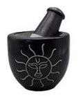 3" Sun Soapstone mortar & pestle