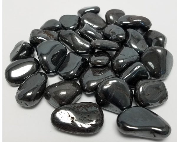 Hematite Tumbled Stone - Polished Crystal for Grounding & Protection