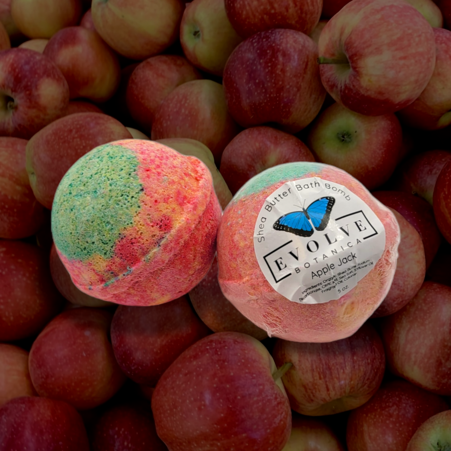 Bath Bomb - Apple Jack (Seasonal - Fall) by Evolve Botanica Co