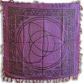 Altar Cloth Purple Triquetra