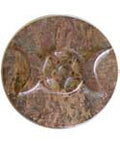 Altar Tile Triple Moon Soapstone