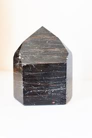 Black Tourmaline Point Polished