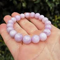 Kunzite Bracelet | Unconditional Love & Emotional Healing | Large Beads