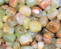 Green Calcite Tumbled Stone | Heart Healing, Growth & Emotional Renewal