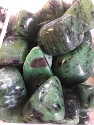 Ruby in Zoisite Tumbled Stone - Vitality & Heart Healing