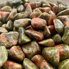 Unakite Tumbled Stone - Polished Crystal for Emotional Balance & Healing