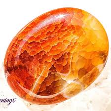 Crystal Pillow - Natural Gemstone Palm Stone