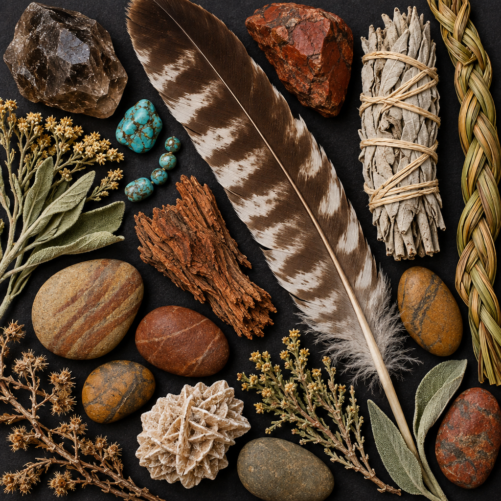 A Shaman Oracle Flat Lay