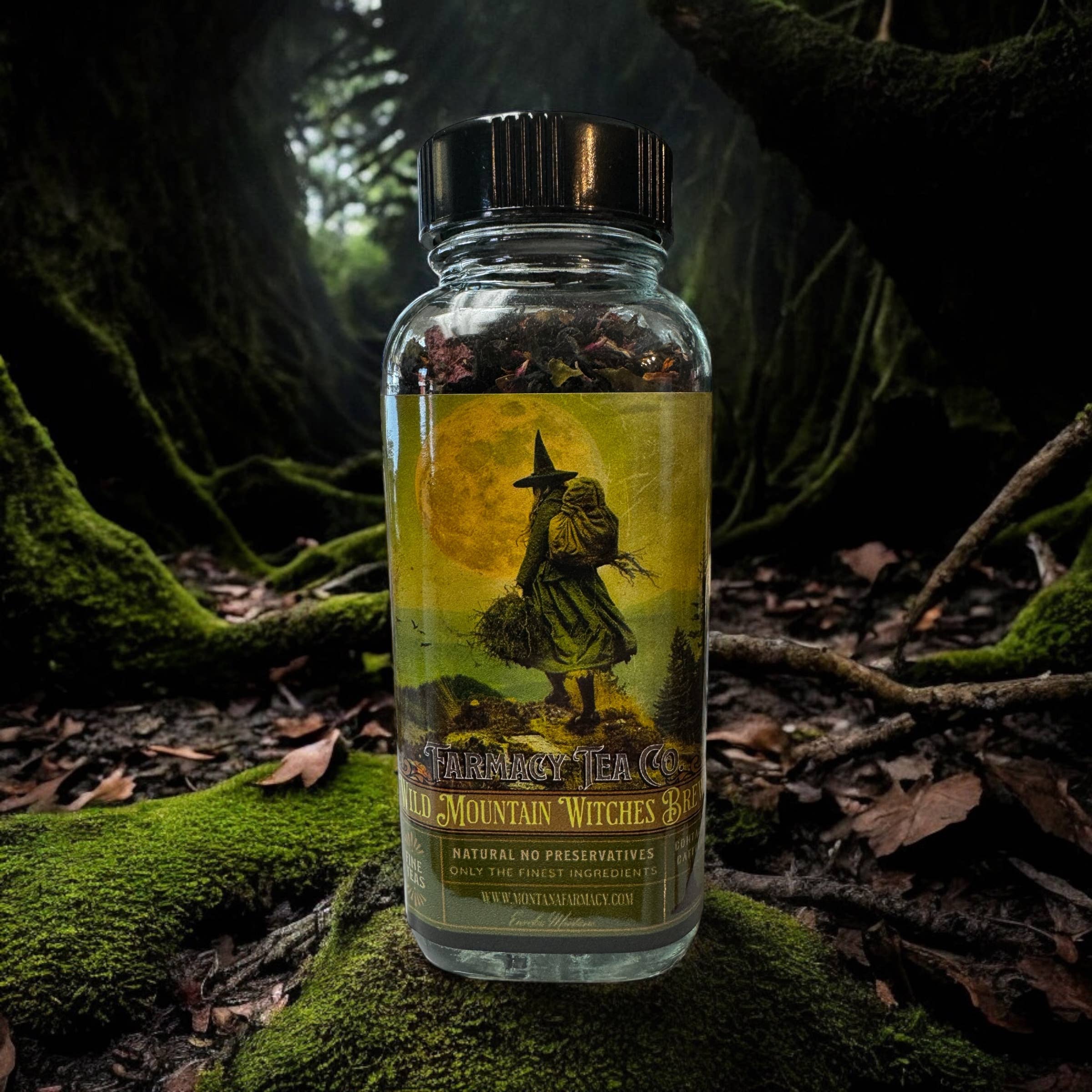Wild Mountain Witch Tea - Witches Brew Blend for Dark Academia & Cottage Magic
