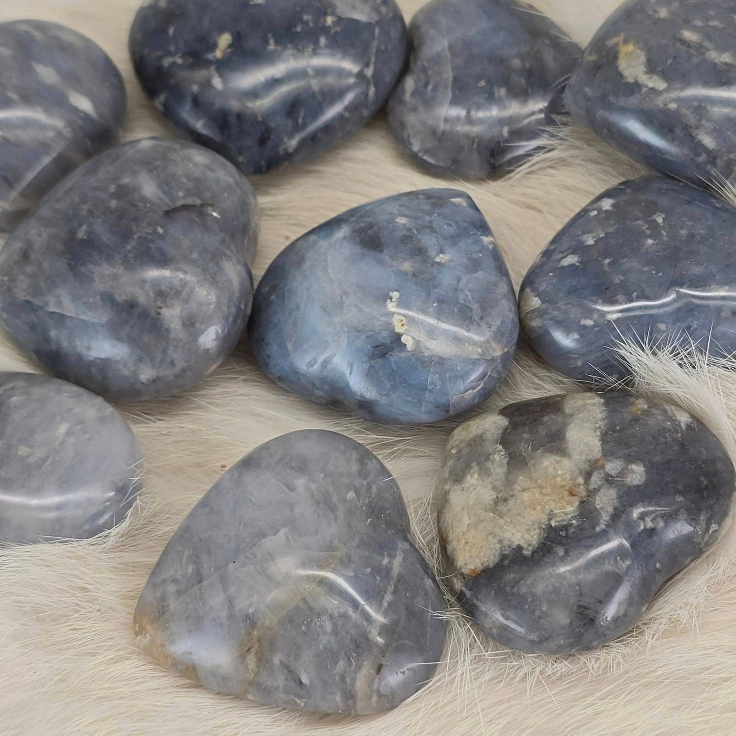 Blue Opal Hearts