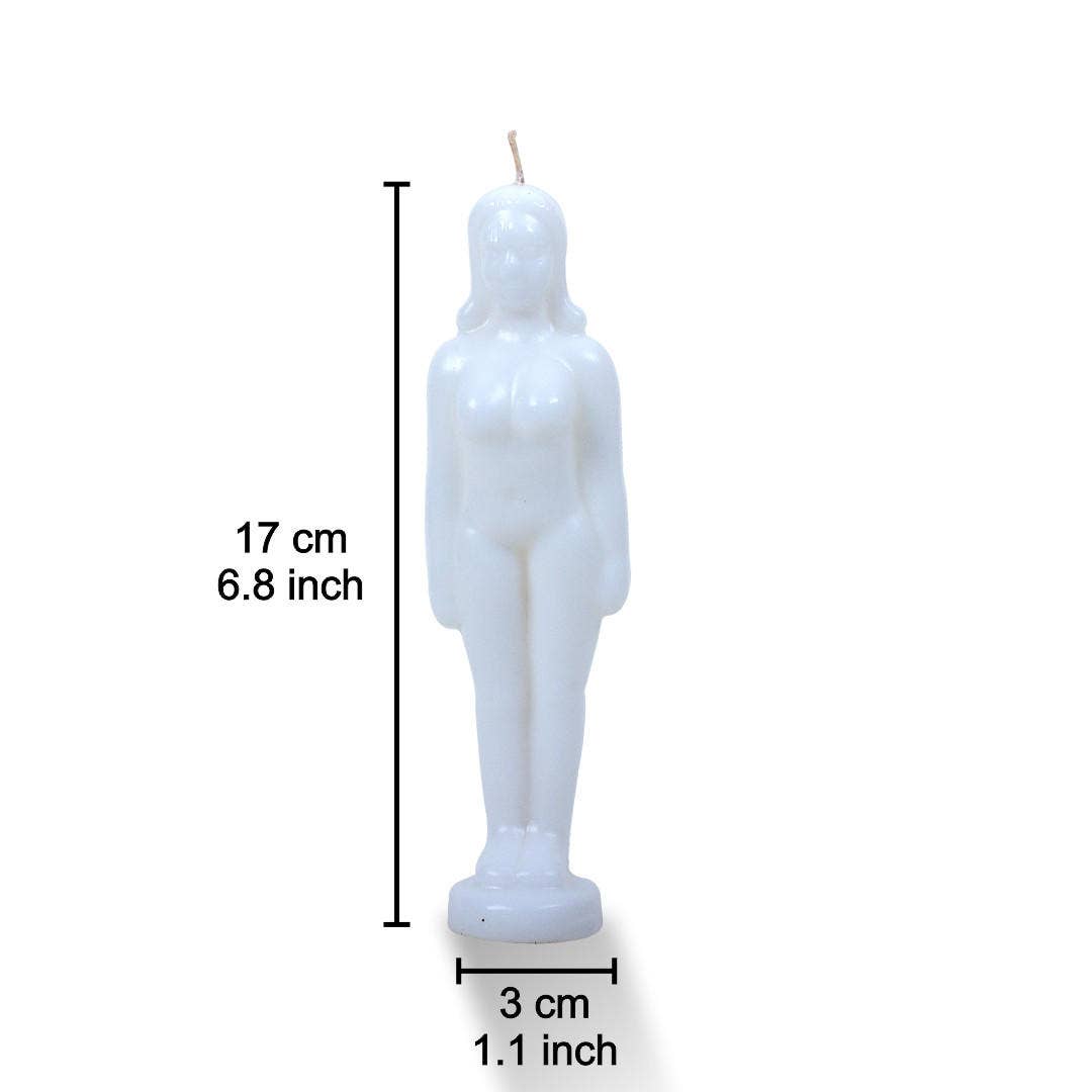 White Lady Figure Candle | Vrinda Ritual Candle