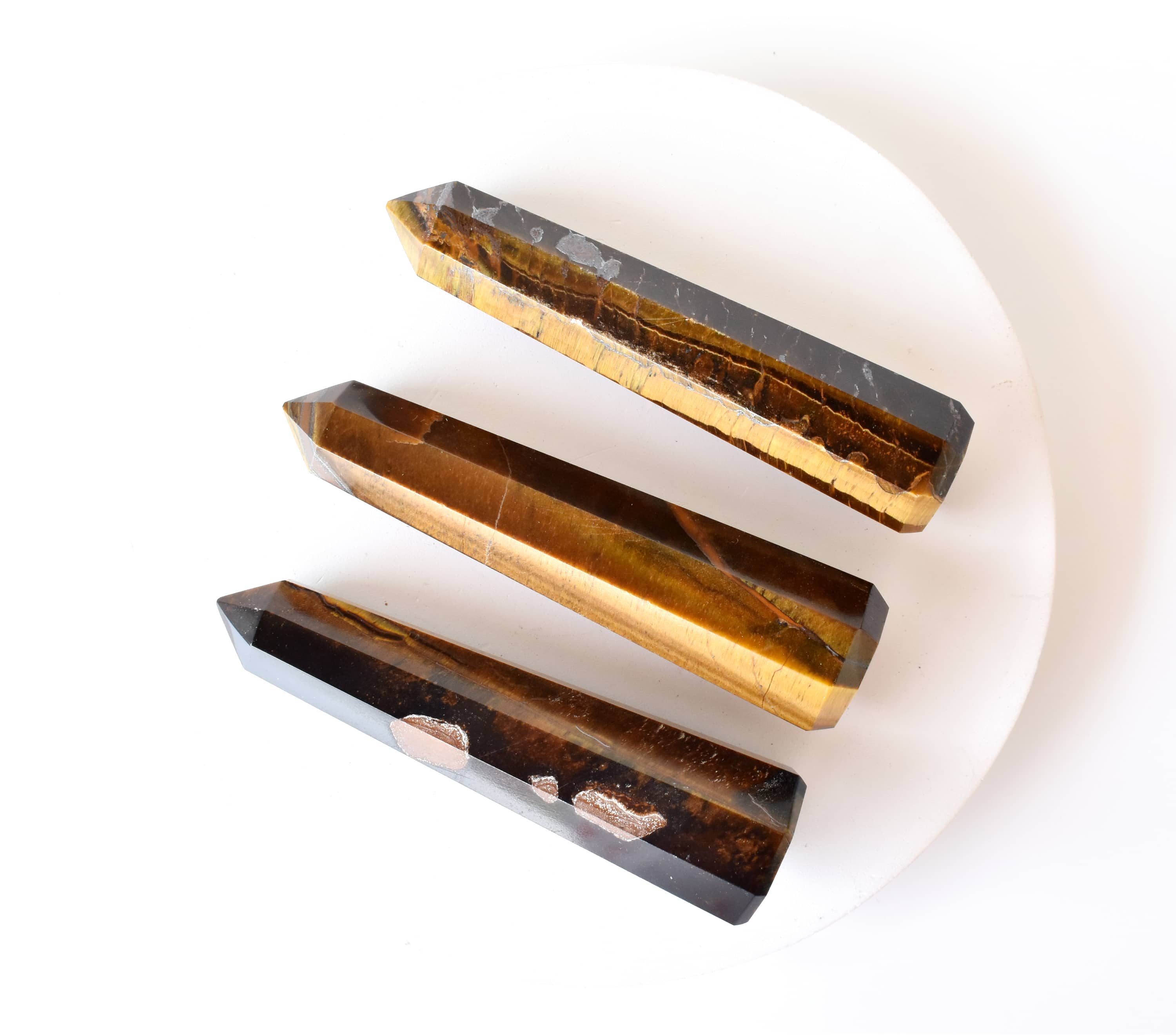 Tiger Eye Crystal Tower | Healing Obelisk Point | Natural Gemstone Tower