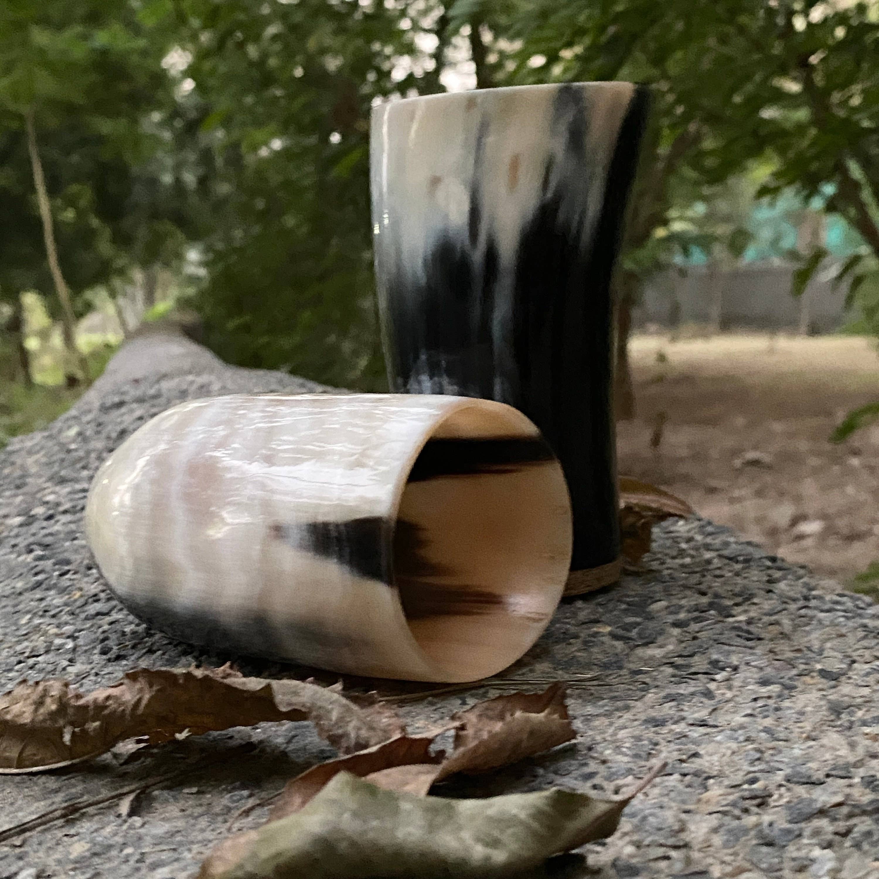 Drinking Horn Mead Cups | Free Personalization Engraving
