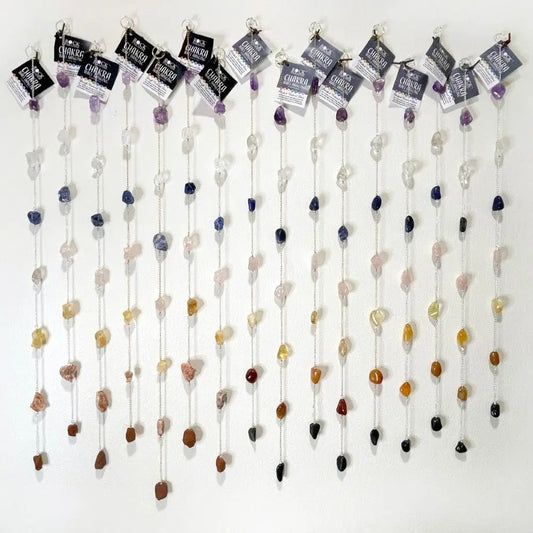 Crystal Chakra Wall Hanger Rough Stones