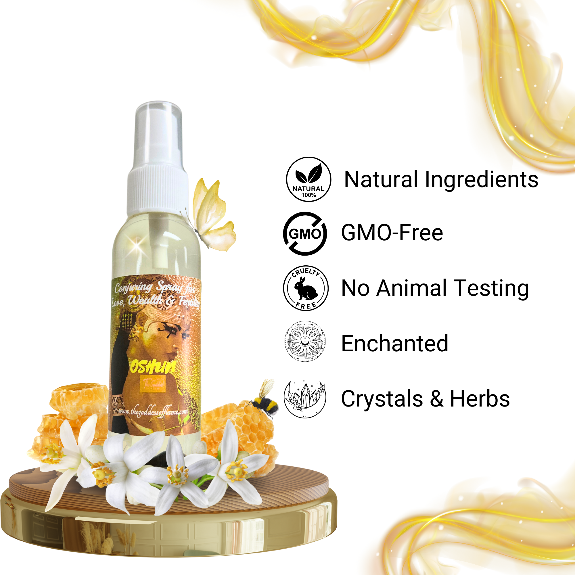 Oshun Magic Spray | Love, Abundance & Divine Feminine Ritual Mist