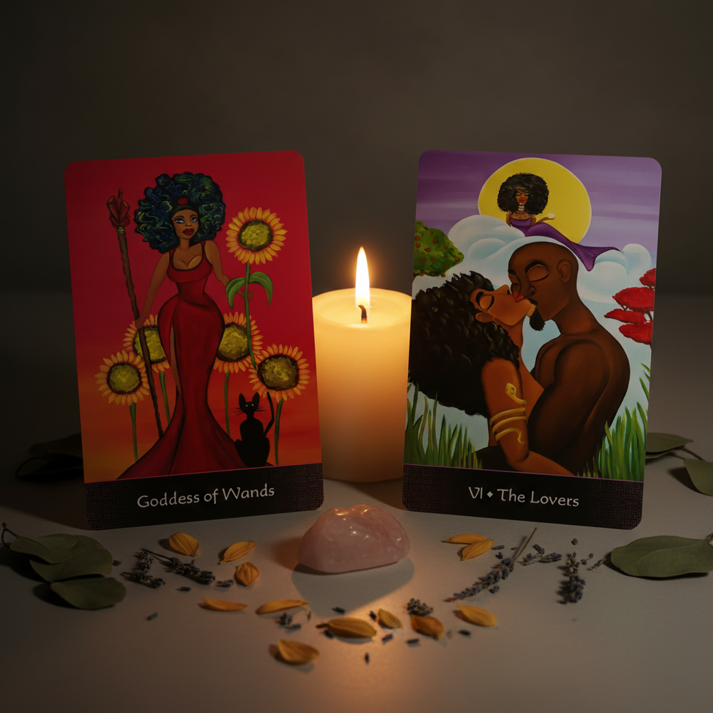 Afro Goddess Tarot Cards Lifestyle