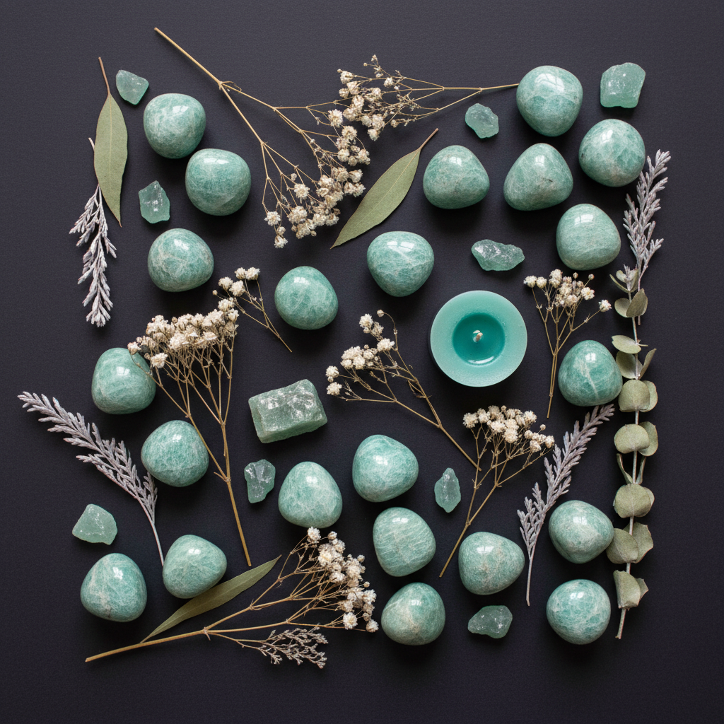 Amazonite Flat Lay