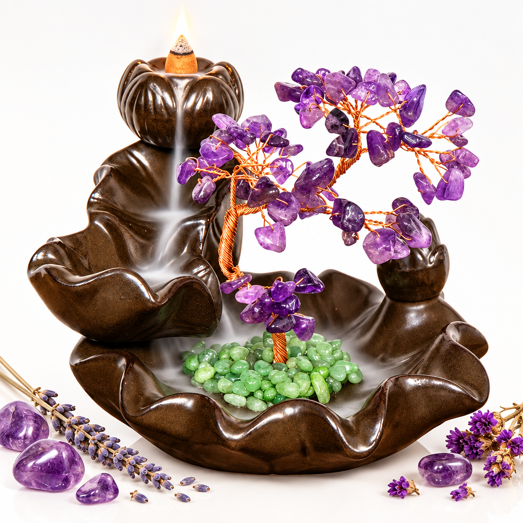 Amethyst Crystal Tree Burner Hero