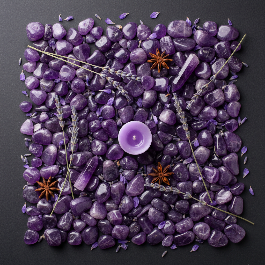 Amethyst Flat Lay