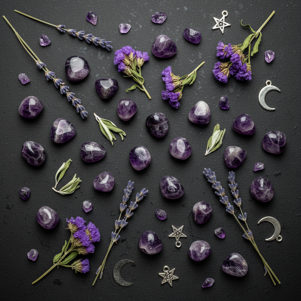 Amethyst Flat Lay