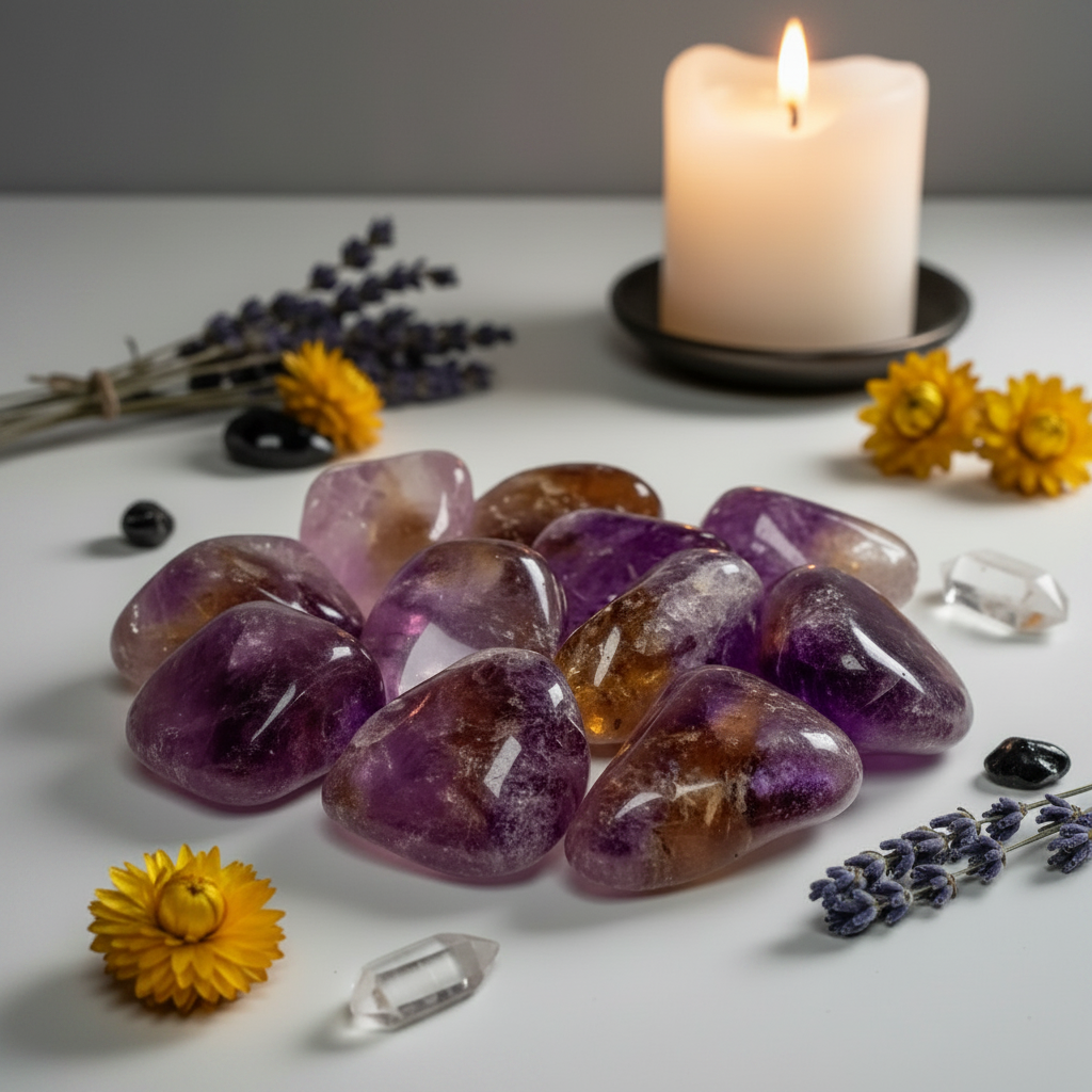 Ametrine Cluster Bright