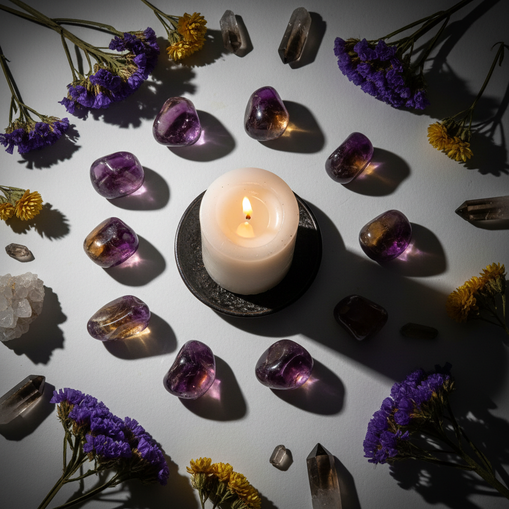 Ametrine Flat Lay