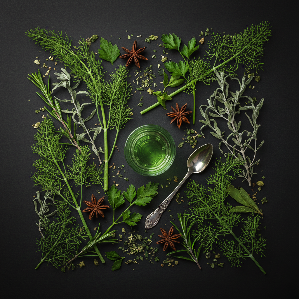 Amsterdam Absinthe Flat Lay