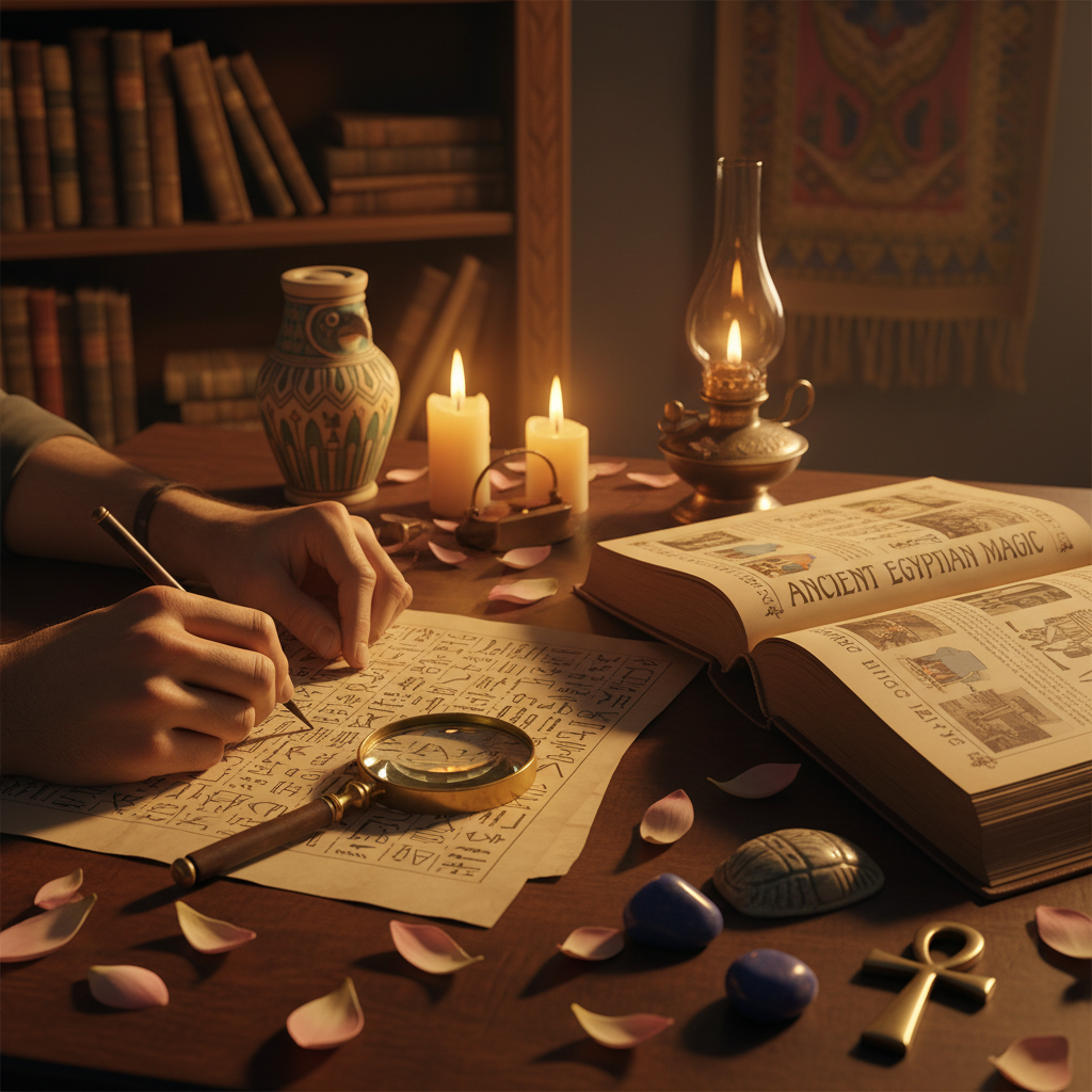 Ancient Egyptian Magic Lifestyle Shot