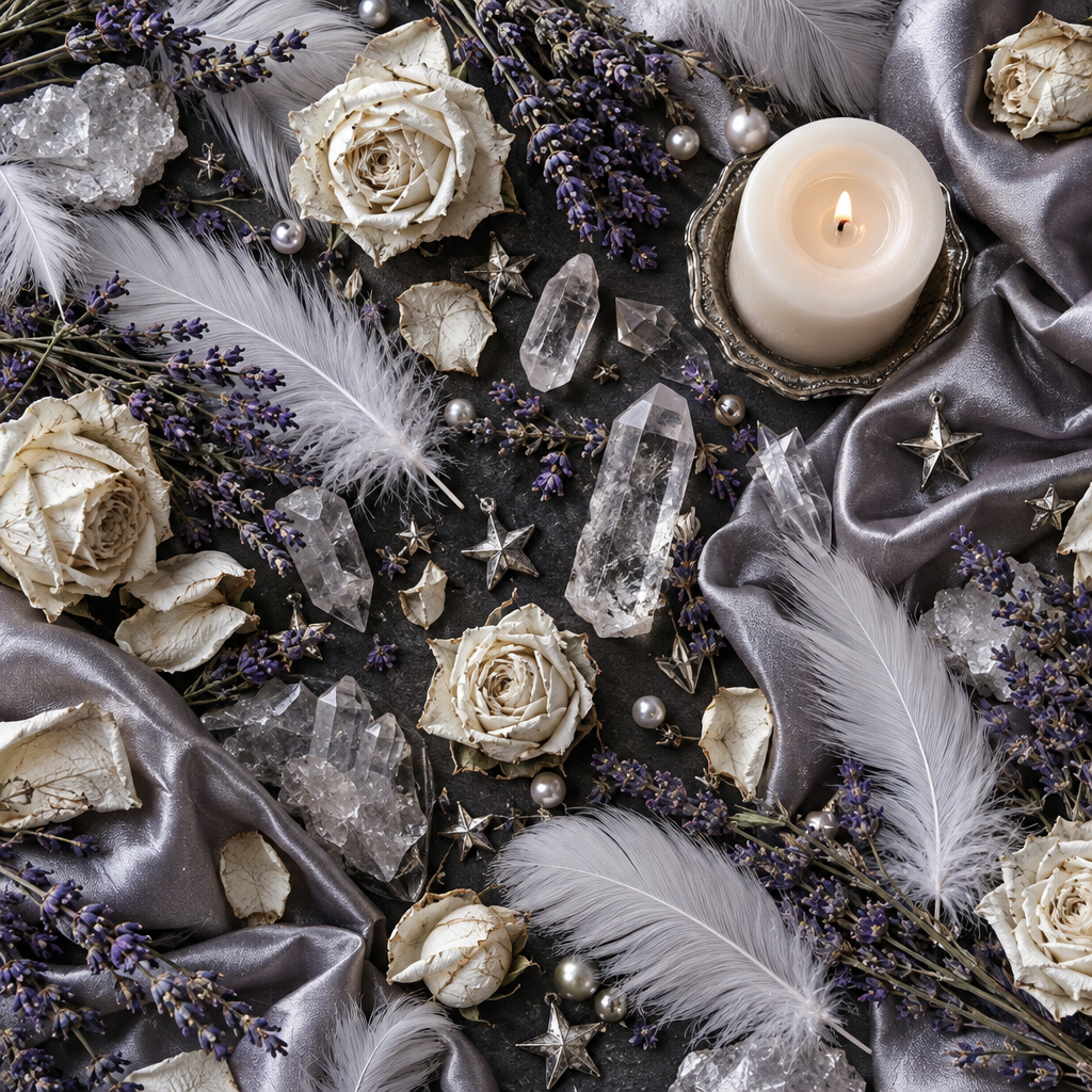 Angel Oracle flat lay