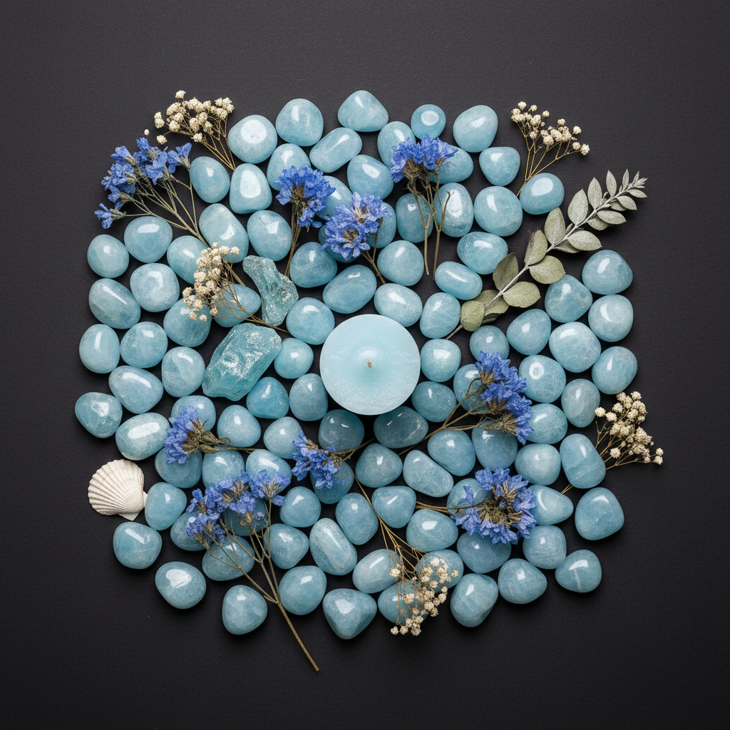 Aquamarine Flat Lay