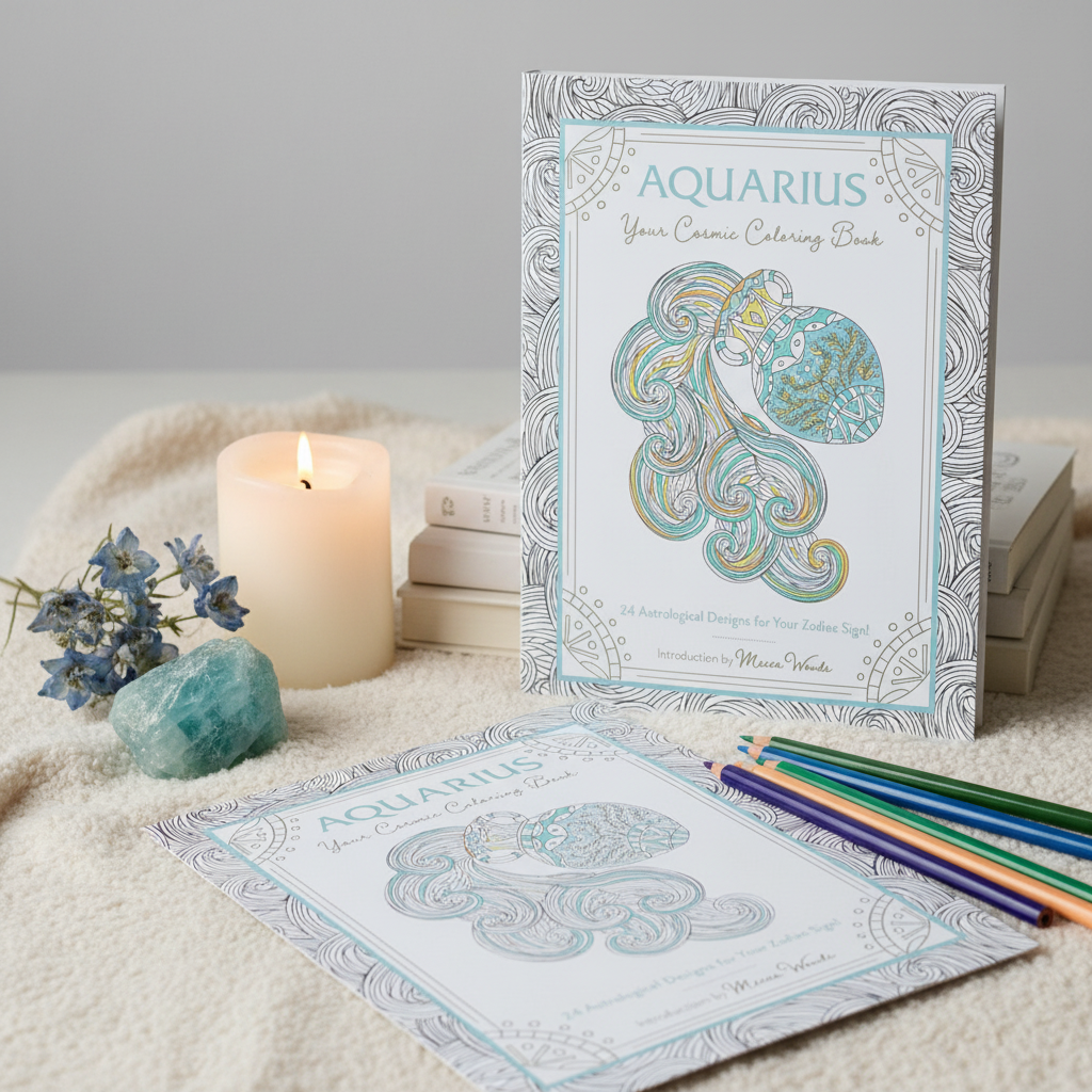 Aquarius Cosmic Coloring Book Lifestyle