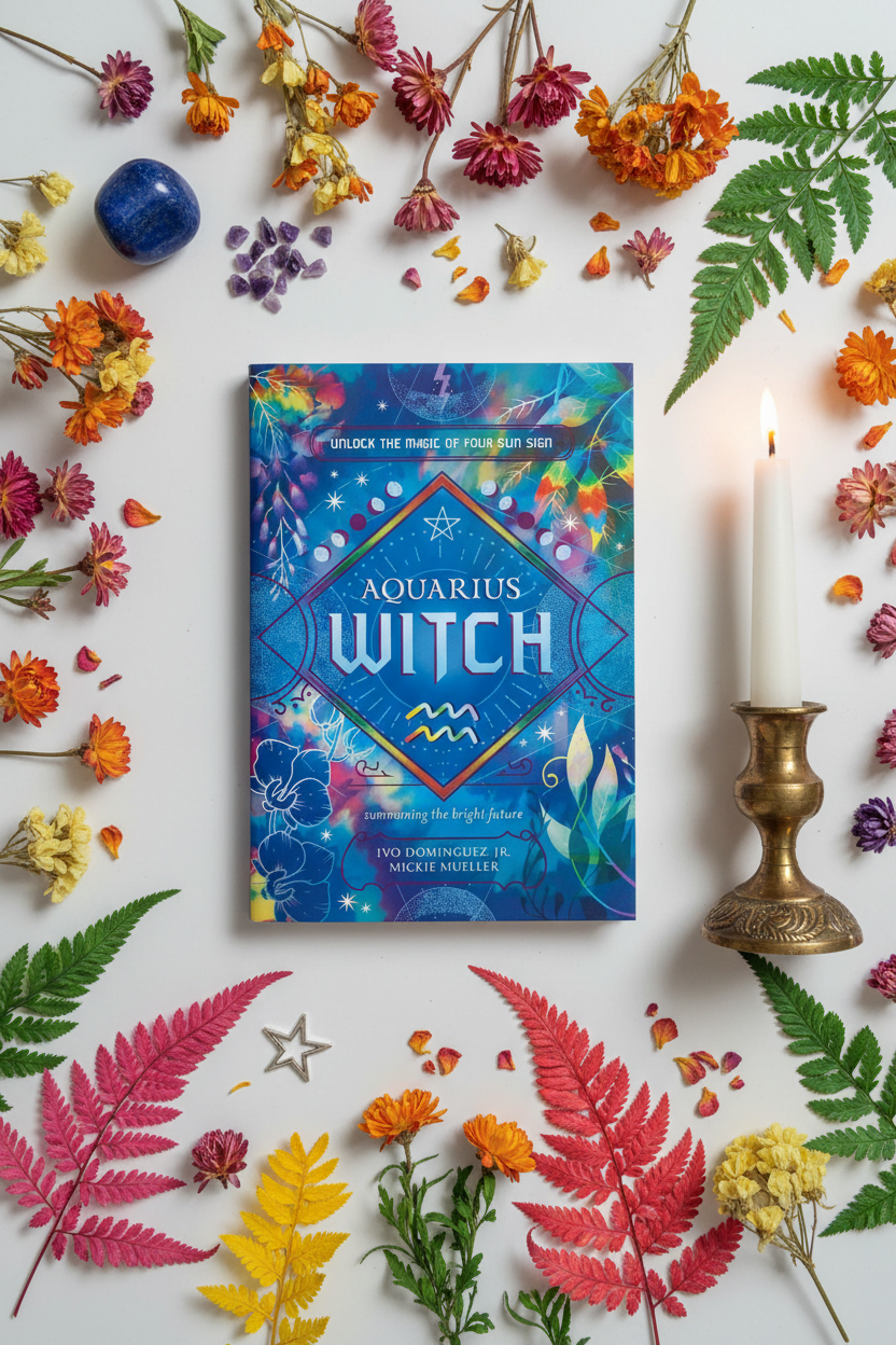 Aquarius Witch Flat Lay