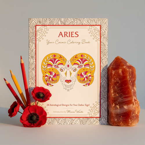 Aries Cosmic Coloring Book Hero