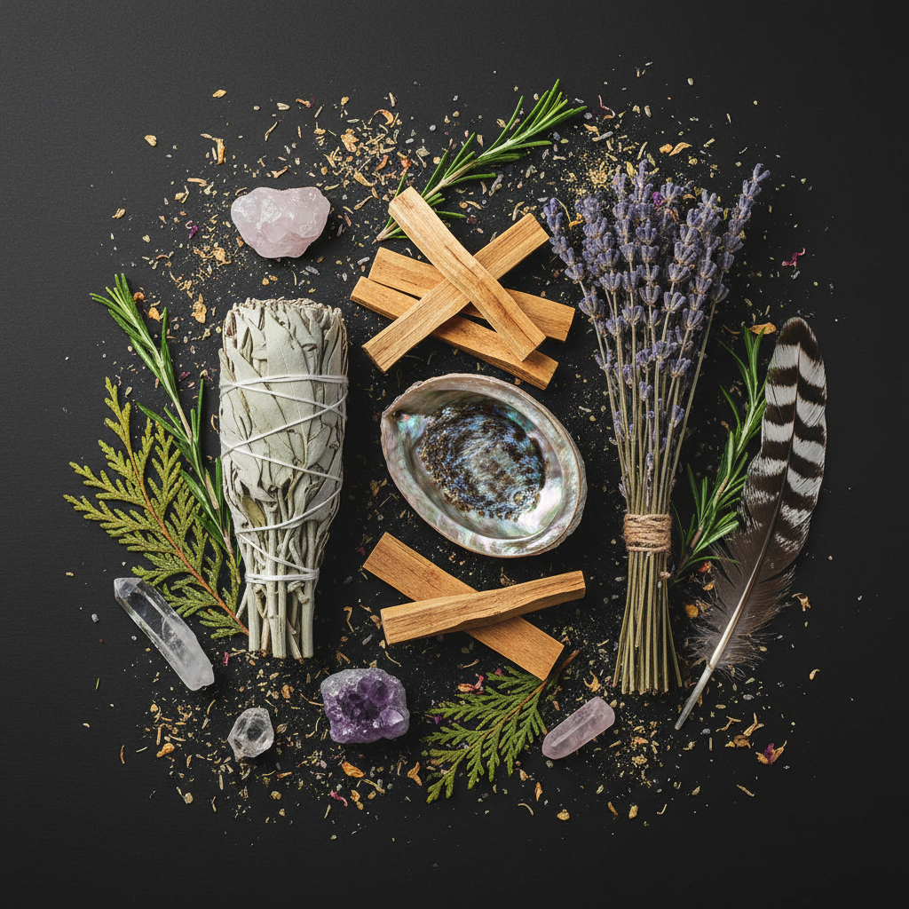 Art of Smudging Chart Flat Lay