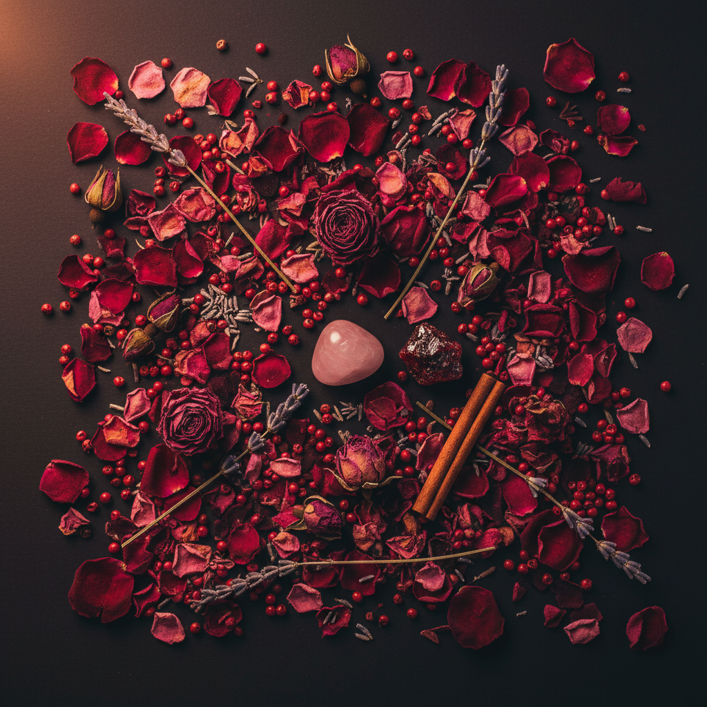 Attraction Votive Flat Lay