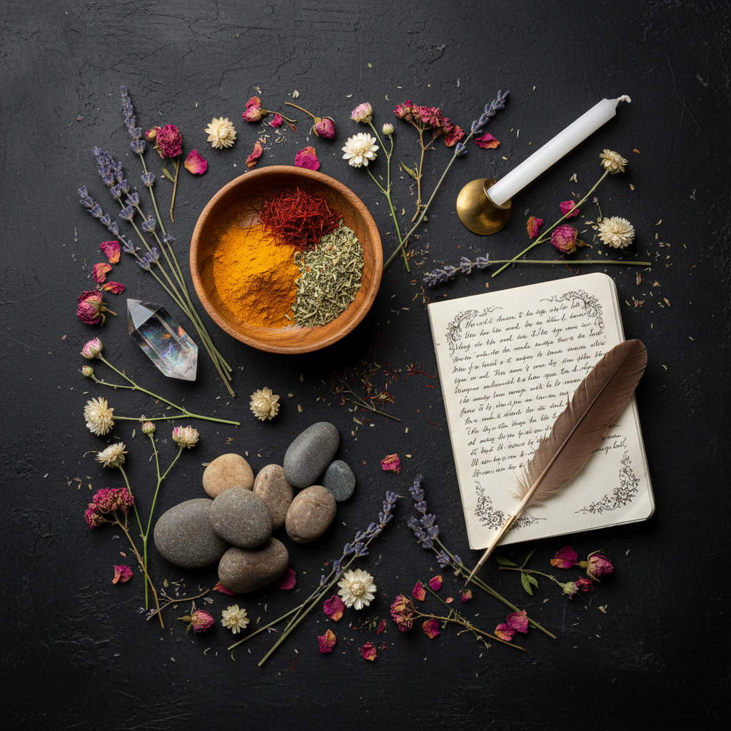 Ayurveda Made Easy Guide - Flat Lay