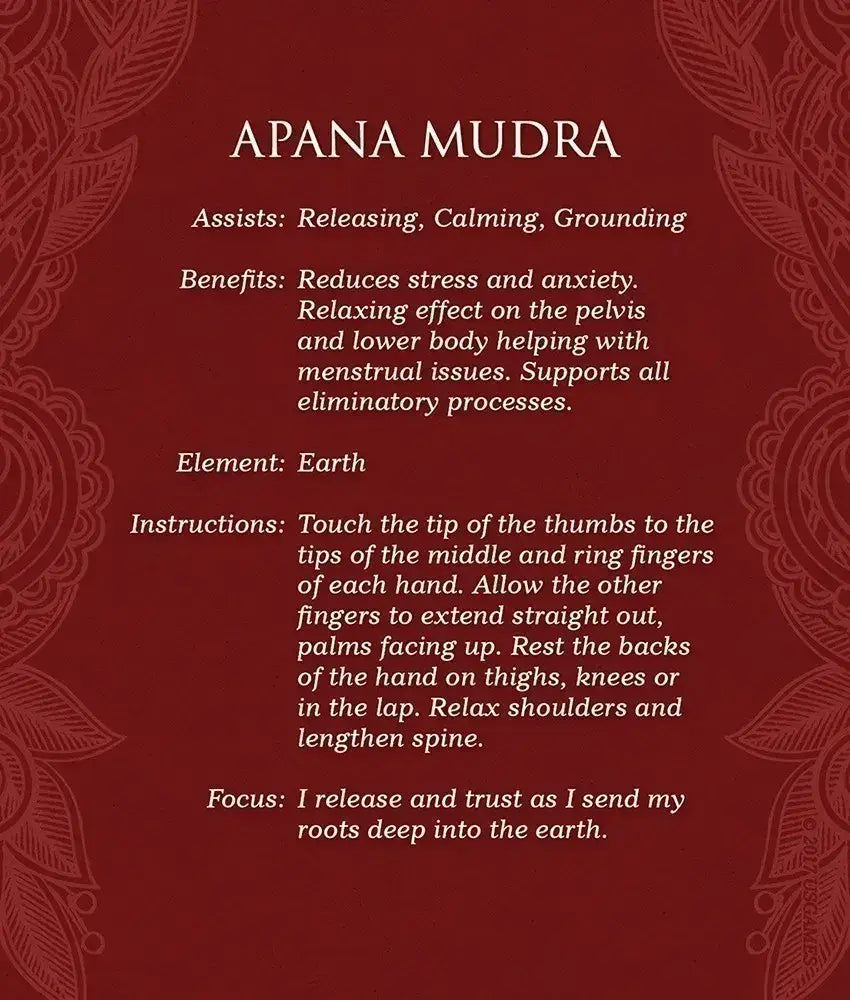 Mudras for Awakening the Five Elements - 40 Cards & Guidebook