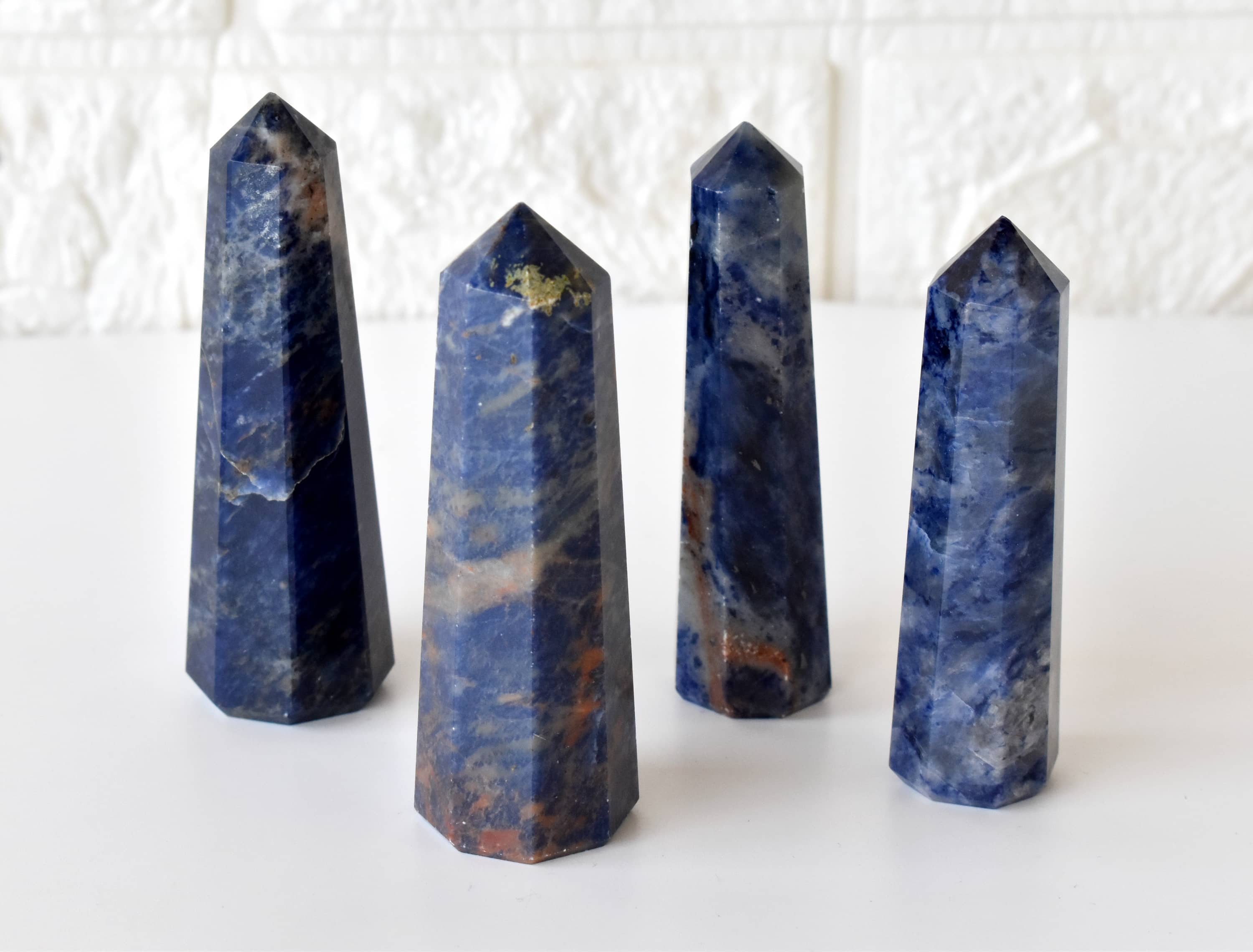 Sodalite Crystal Tower | Healing Obelisk Point | Natural Gemstone Tower